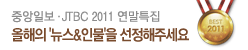 중앙일보 JTBC 201 연말특집 올해의 뉴스&인물을 선정해주세요.